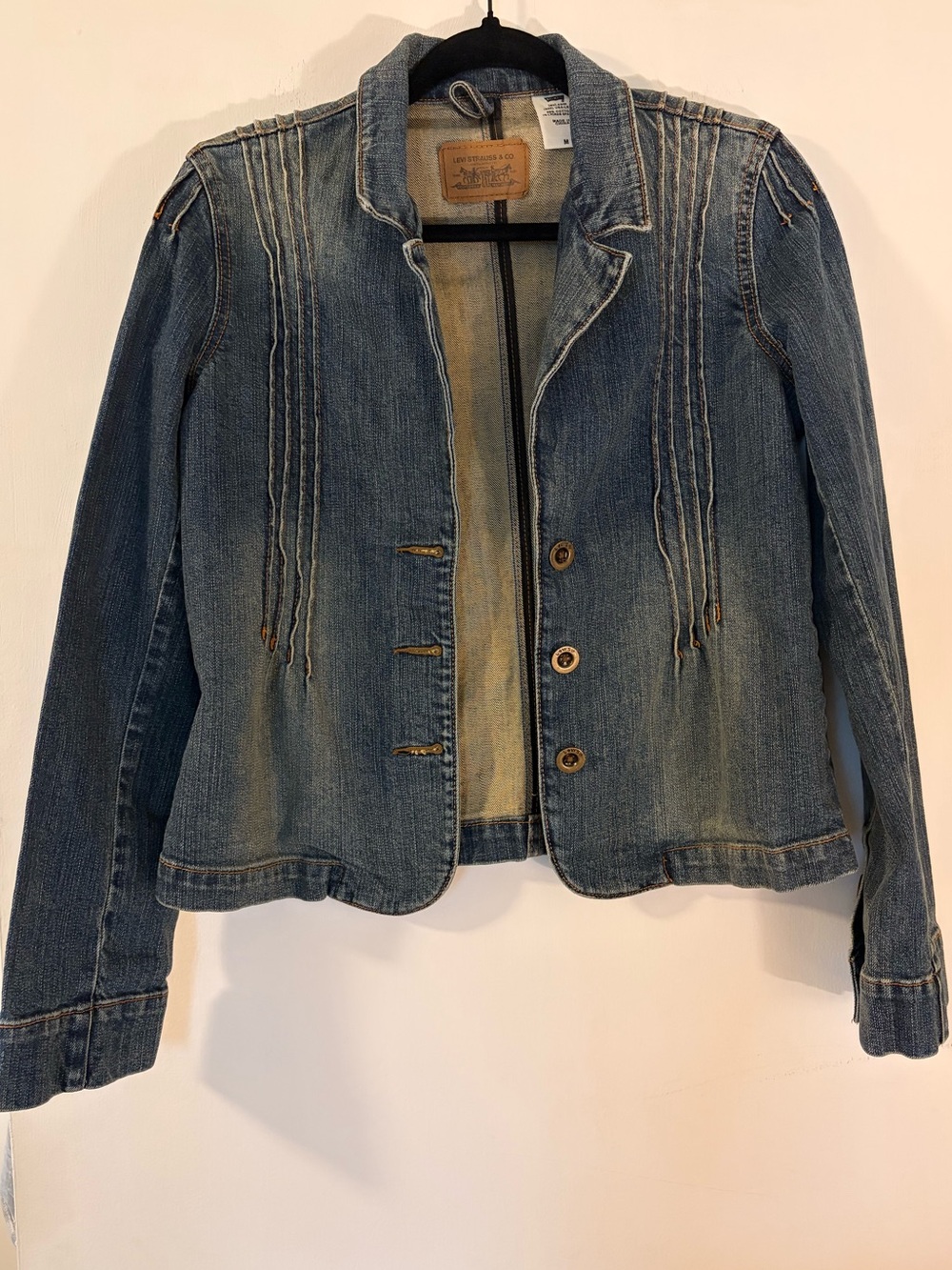 Levi's Blue Denim Button Up Jacket Medium